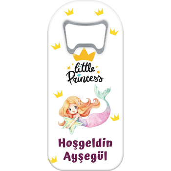 Yıldızlı Deniz Kızı ile Taç Desen Temalı Uzun Magnet Açacak