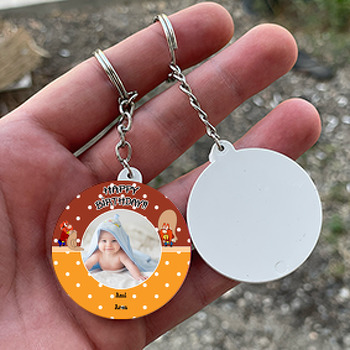 Yosemite Sam Temalı Daire Plastik Anahtarlık