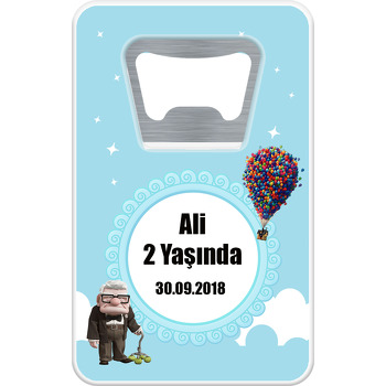 Yukarı Bak Temalı Dikdörtgen Magnet Açacak