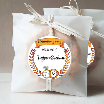 Yüzük Temalı Söz Nişan Nikah Sticker
