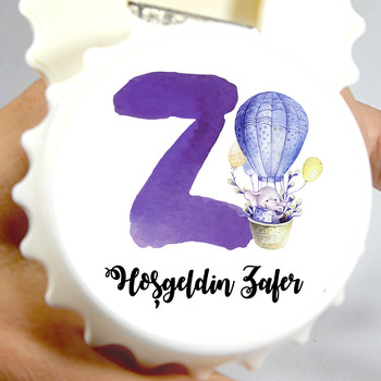 Z Harfi  Temalı  Kapak Şekilli Magnet Açacak