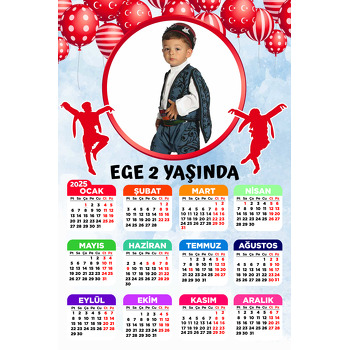 Zeybek Efe Temalı Takvim Magnet