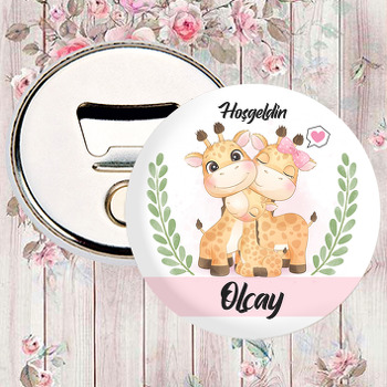 Zürafa Ailesi Temalı Magnet Açacak