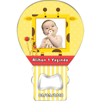 Zürafa Temalı Balon Magnet Açacak