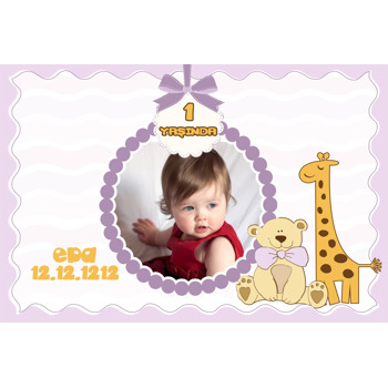 Zürafalı Temalı Hediyelik Magnet